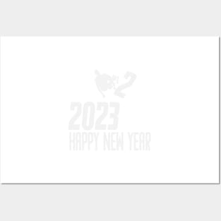 happy new year 2023 Skateboarding Posters and Art